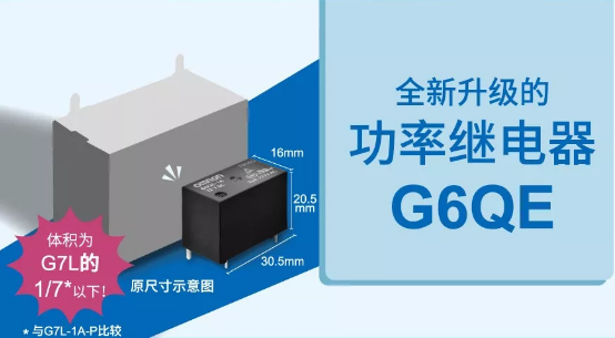 歐姆龍大功率繼電器G6QE系列，解決你的高能需求